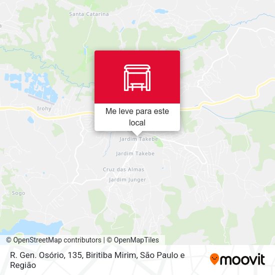 R. Gen. Osório, 135, Biritiba Mirim mapa