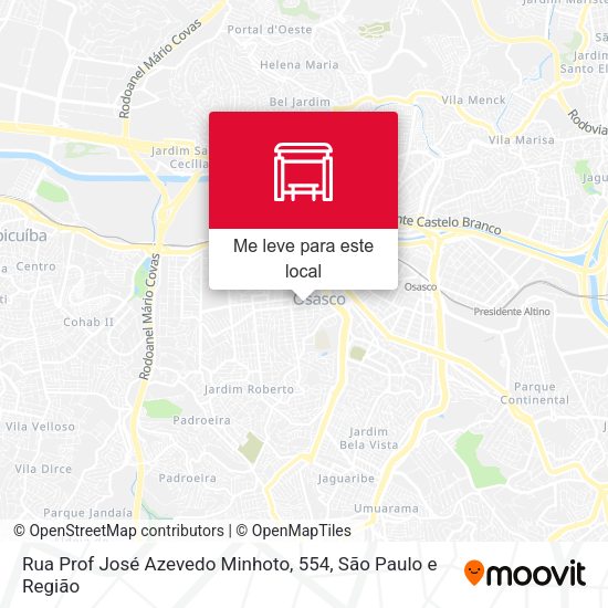 Rua Prof José Azevedo Minhoto, 554 mapa
