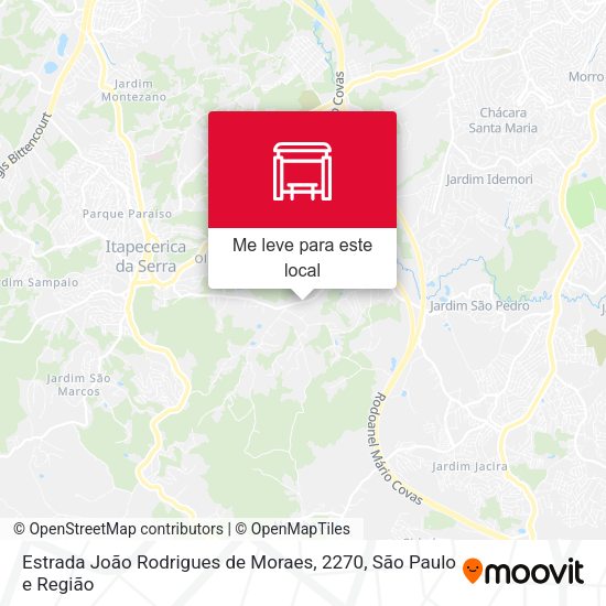 Estrada João Rodrigues de Moraes, 2270 mapa