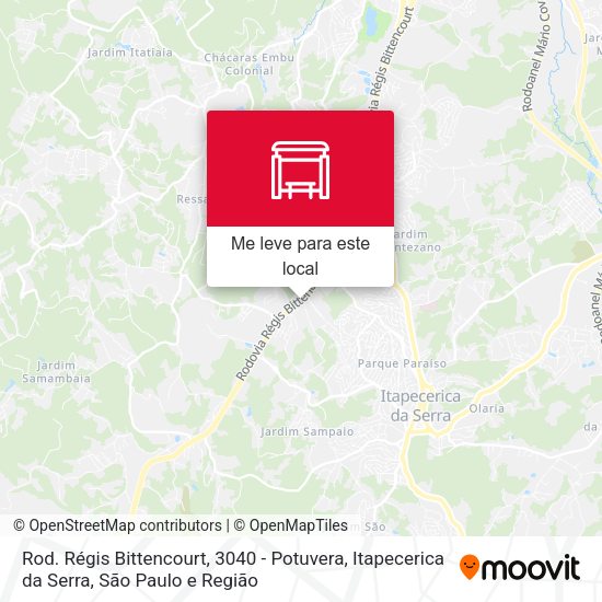 Rod. Régis Bittencourt, 3040 - Potuvera, Itapecerica da Serra mapa
