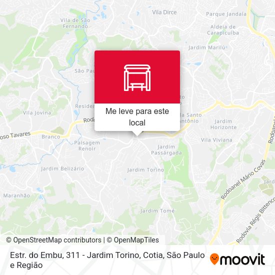 Estr. do Embu, 311 - Jardim Torino, Cotia mapa