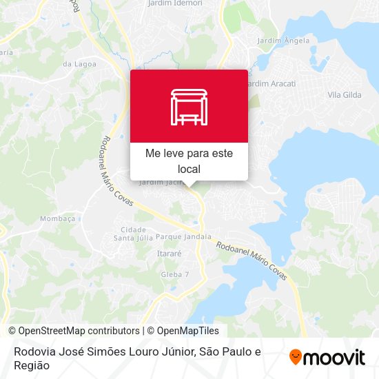 Rodovia José Simões Louro Júnior mapa