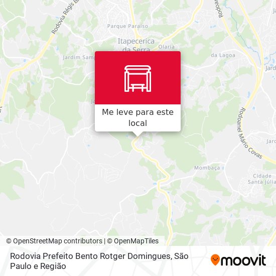 Rodovia Prefeito Bento Rotger Domingues mapa