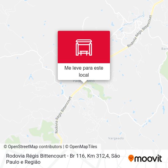 Rodovia Régis Bittencourt - Br 116, Km 312,4 mapa