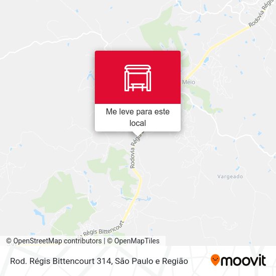 Rod. Régis Bittencourt 314 mapa