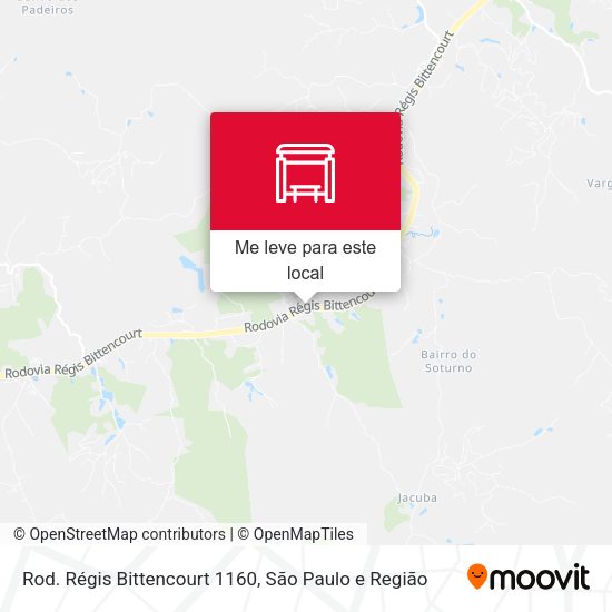 Rod. Régis Bittencourt 1160 mapa