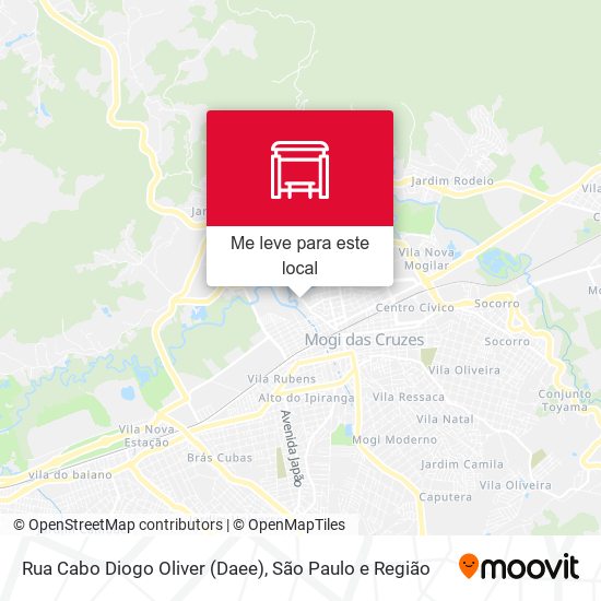 Rua Cabo Diogo Oliver (Daee) mapa