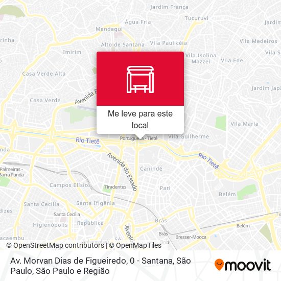 Av. Morvan Dias de Figueiredo, 0 - Santana, São Paulo mapa