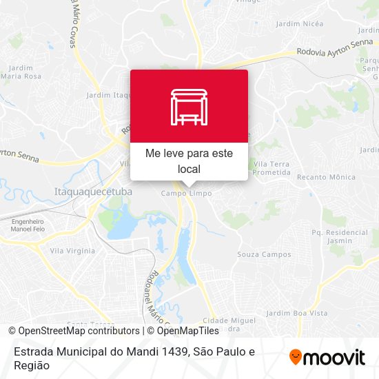 Estrada Municipal do Mandi 1439 mapa