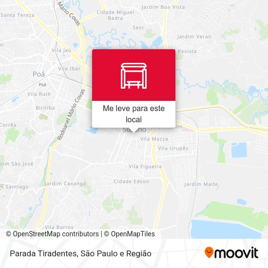 Parada Tiradentes mapa
