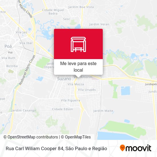 Rua Carl Wiliam Cooper 84 mapa
