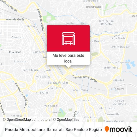 Parada Metropolitana Itamarati mapa