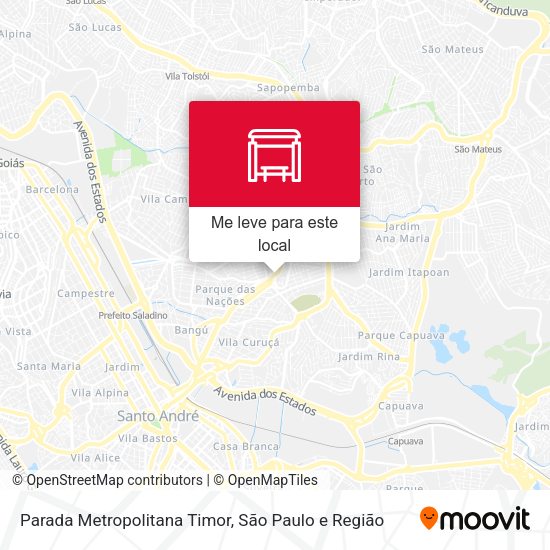 Parada Metropolitana Timor mapa