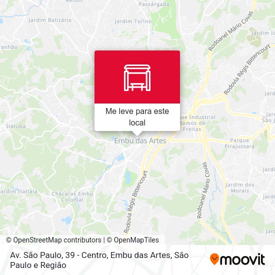 Av. São Paulo, 39 - Centro, Embu das Artes mapa