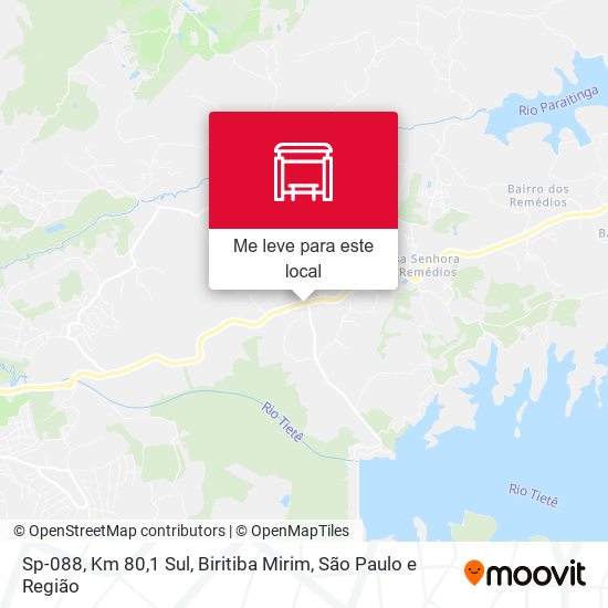 Sp-088, Km 80,1 Sul, Biritiba Mirim mapa