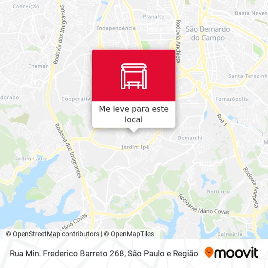 Rua Min. Frederico Barreto 268 mapa