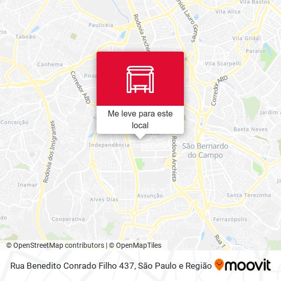 Rua Benedito Conrado Filho 437 mapa