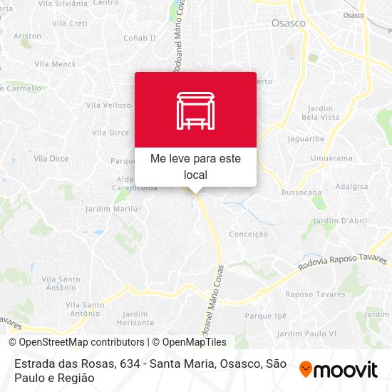 Estrada das Rosas, 634 - Santa Maria, Osasco mapa
