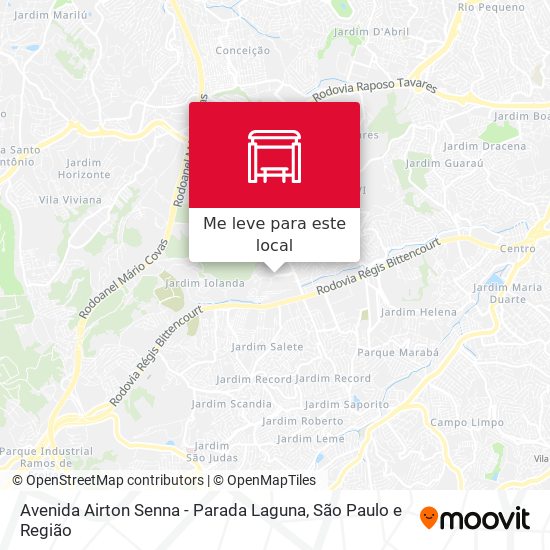 Avenida Airton Senna - Parada Laguna mapa
