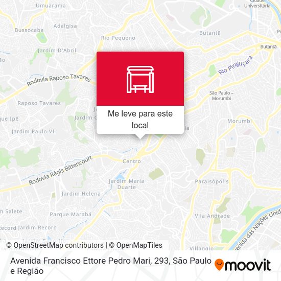 Avenida Francisco Ettore Pedro Mari, 293 mapa