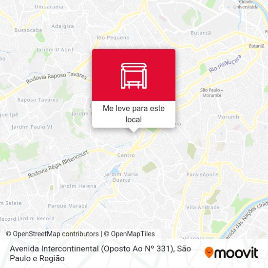 Avenida Intercontinental (Oposto Ao Nº 331) mapa