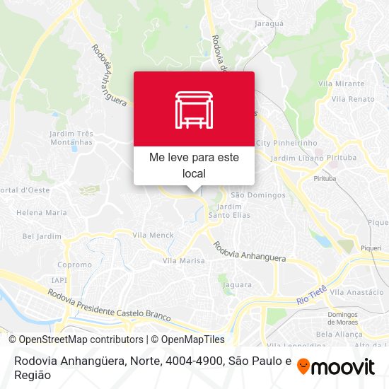 Rodovia Anhangüera, Norte, 4004-4900 mapa