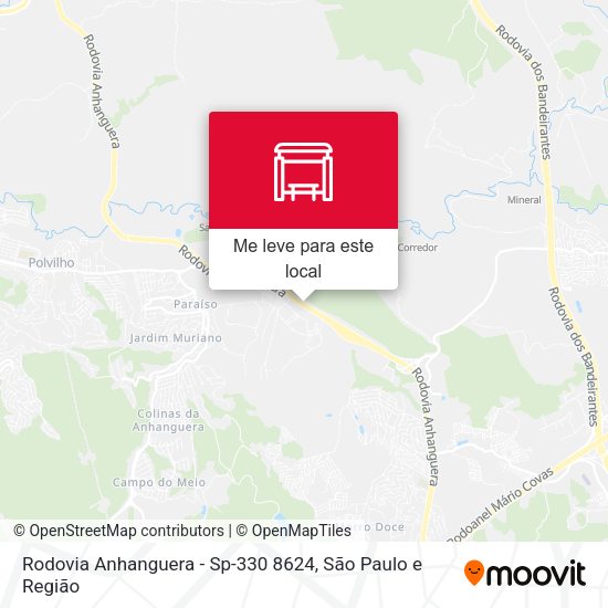Rodovia Anhanguera - Sp-330 8624 mapa