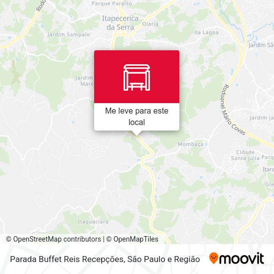 Parada Buffet Reis Recepções mapa
