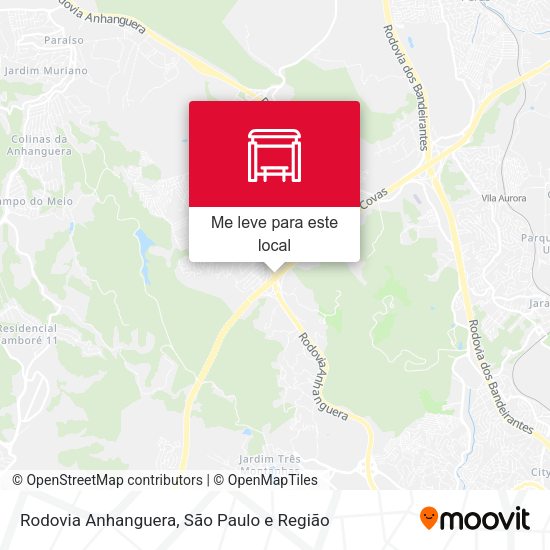 Rodovia Anhanguera mapa