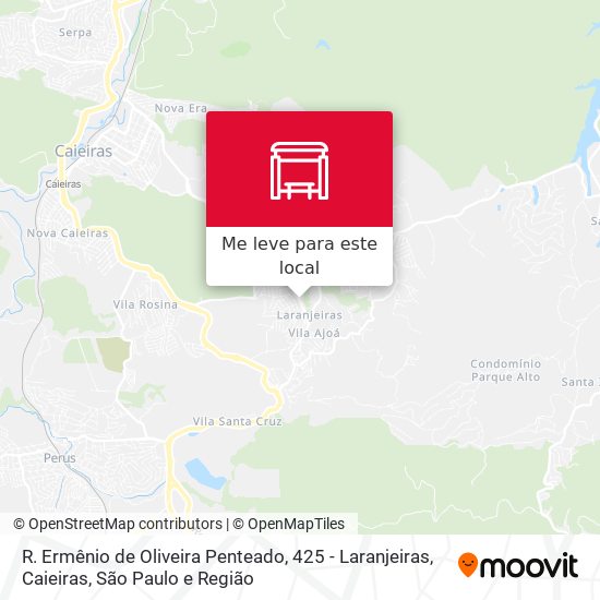 R. Ermênio de Oliveira Penteado, 425 - Laranjeiras, Caieiras mapa