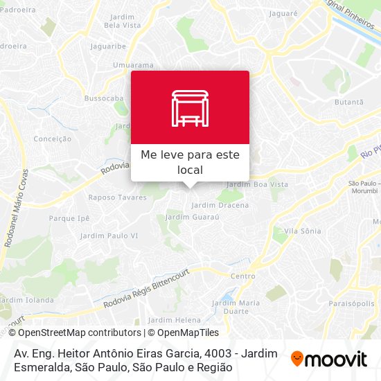 Av. Eng. Heitor Antônio Eiras Garcia, 4003 - Jardim Esmeralda, São Paulo mapa