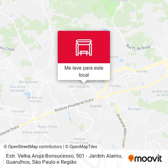Estr. Velha Arujá-Bonsucesso, 501 - Jardim Alamo, Guarulhos mapa