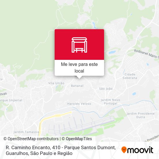 R. Caminho Encanto, 410 - Parque Santos Dumont, Guarulhos mapa