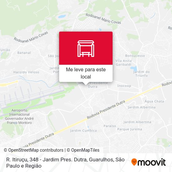 R. Itiruçu, 348 - Jardim Pres. Dutra, Guarulhos mapa