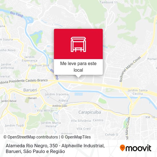 Alameda Rio Negro, 350 - Alphaville Industrial, Barueri mapa