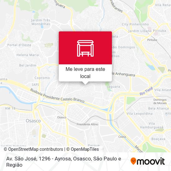Av. São José, 1296 - Ayrosa, Osasco mapa