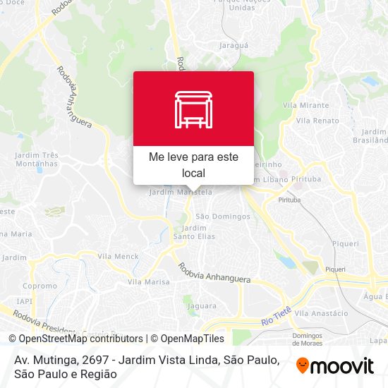 Av. Mutinga, 2697 - Jardim Vista Linda, São Paulo mapa