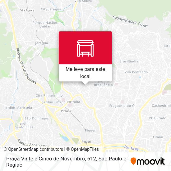 Praça Vinte e Cinco de Novembro, 612 mapa