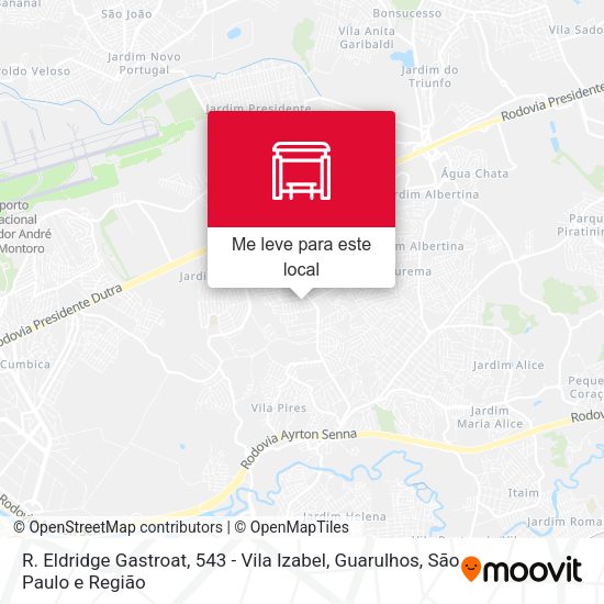R. Eldridge Gastroat, 543 - Vila Izabel, Guarulhos mapa