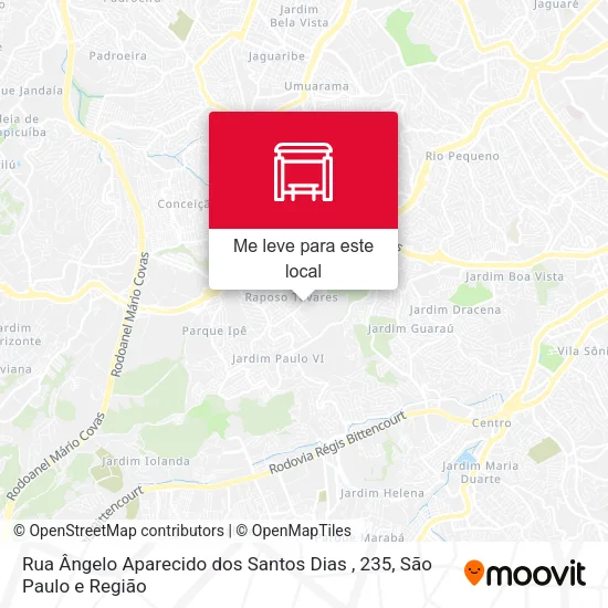 Rua Ângelo Aparecido dos Santos Dias , 235 mapa