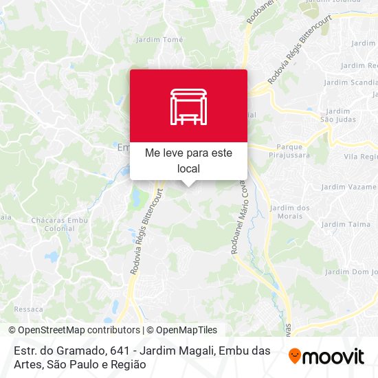 Estr. do Gramado, 641 - Jardim Magali, Embu das Artes mapa