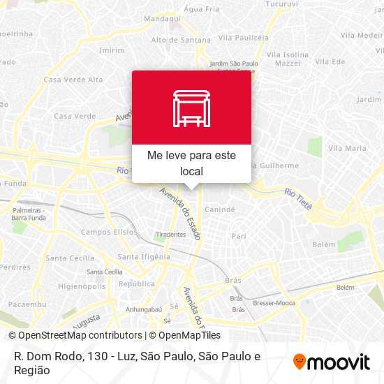 R. Dom Rodo, 130 - Luz, São Paulo mapa