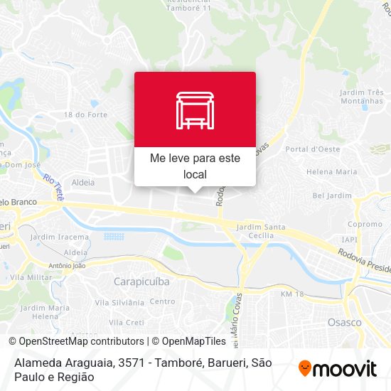 Alameda Araguaia, 3571 - Tamboré, Barueri mapa