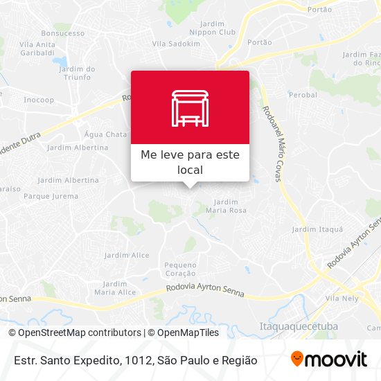 Estr. Santo Expedito, 1012 mapa