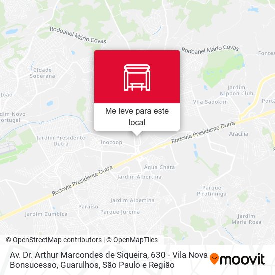 Av. Dr. Arthur Marcondes de Siqueira, 630 - Vila Nova Bonsucesso, Guarulhos mapa