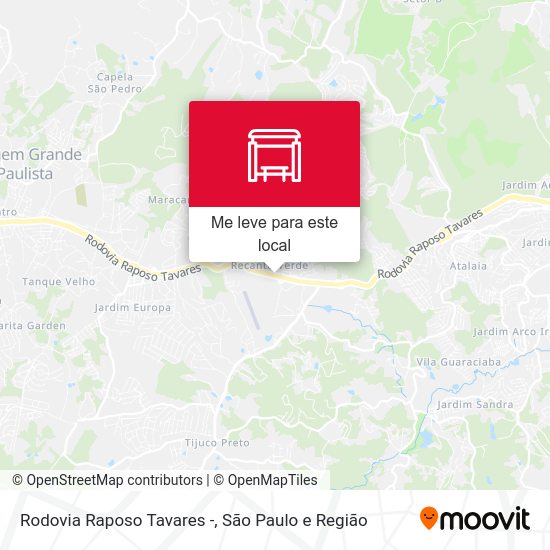 Rodovia Raposo Tavares - mapa