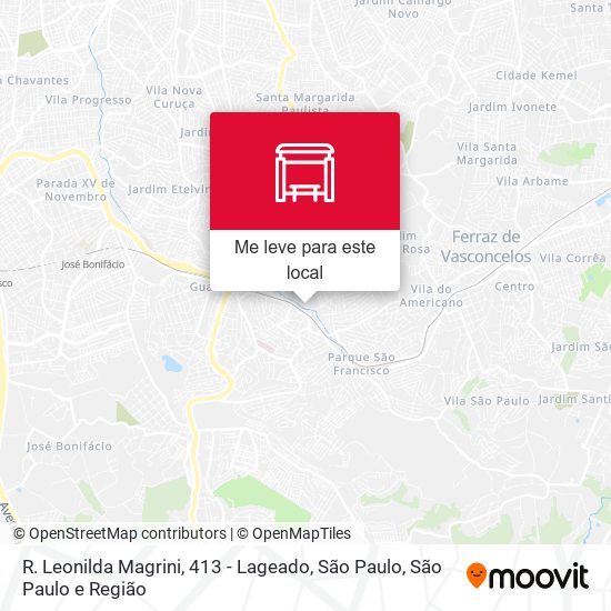 R. Leonilda Magrini, 413 - Lageado, São Paulo mapa
