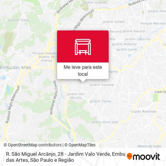 R. São Miguel Arcânjo, 28 - Jardim Valo Verde, Embu das Artes mapa