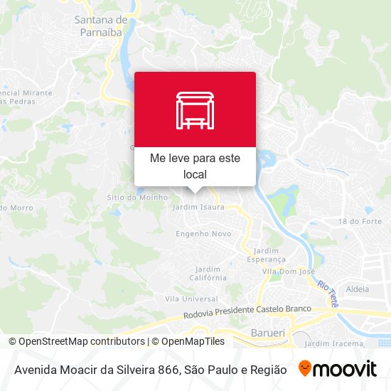 Avenida Moacir da Silveira 866 mapa
