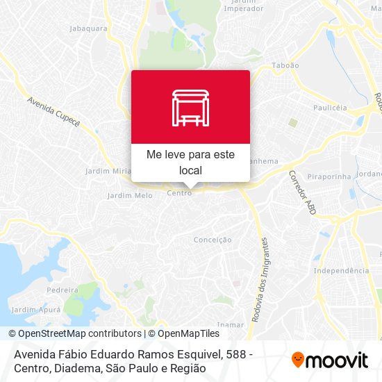 Avenida Fábio Eduardo Ramos Esquivel, 588 - Centro, Diadema mapa